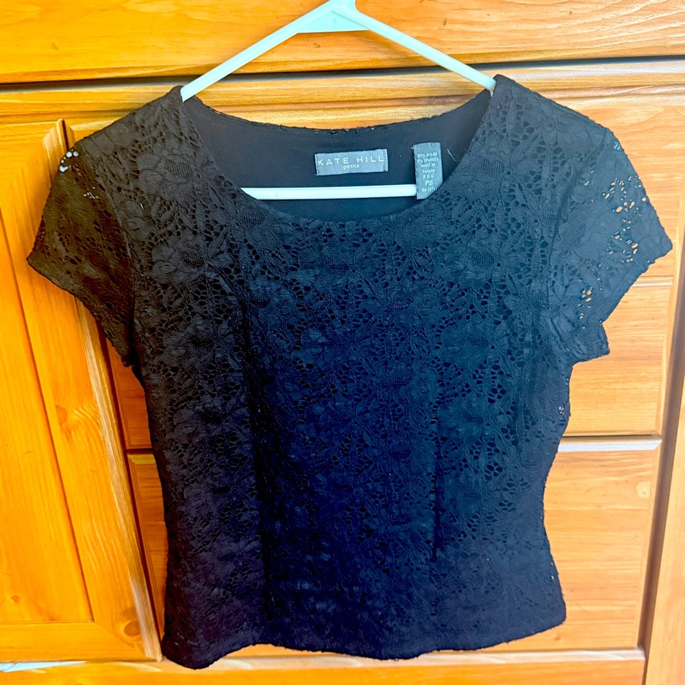 Black lace top